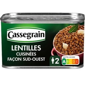 Cassegrain Lentilles Cuisinées Graisse de Canard & Grelots 410g