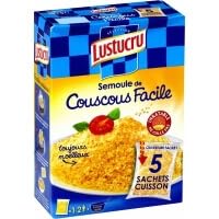 Lustucru Semoule de Couscous Facile, 5 Sachets Cuisson