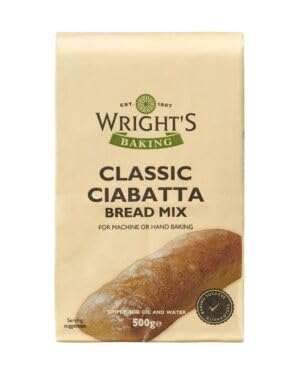 Wright's Baking Classic Ciabatta Bread Mix, 5x500g