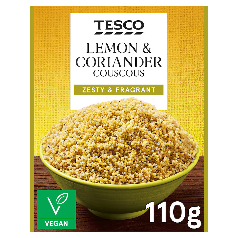 Tesco Lemon & Coriander Cous Cous, 110g