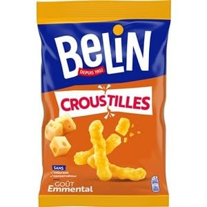 Belin Croustilles Cheese Snacks, Emmental Flavour,138g