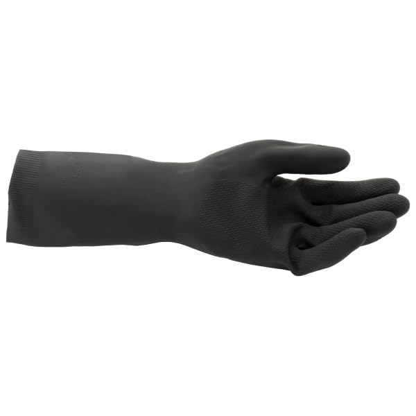 Spontex Tough Reusable Rubber Gloves Value Pack Medium Size +50% Stronger for Extra Protection Non-Slip Grip 6 Pairs