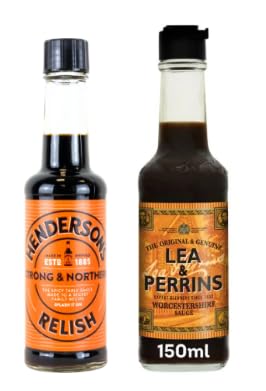 Henderson's Relish and Lea & Perrins Worcestershire Sauce, Condiment Duo