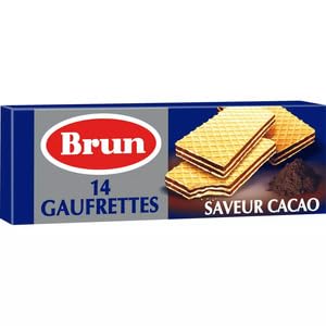 Brun Gaufrettes Saveur Cacao
