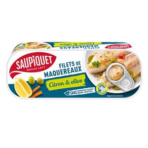 Saupiquet Filets Maquereaux Citron et Olive (1/4) 176g