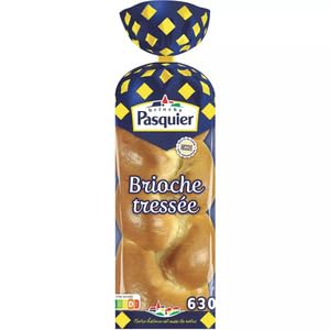 Pasquier Brioche Tressée, Traditional French Braided Brioche Bread