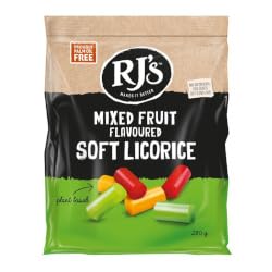 RJ's Mixed Fruit Flavoured Soft Licorice, 280g