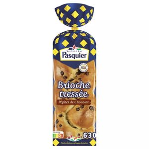 Pasquier Brioche Tressée with Chocolate Chips