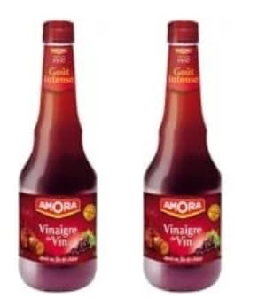Amora Vinaigre de Vin Rouge, Red Wine Vinegar, 2 Pack