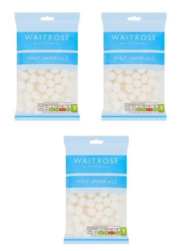 Waitrose & Partners Mint Imperials, Vegetarian, Pack of 3