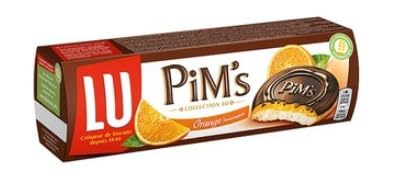 LU PiM's Orange Biscuits with Chocolate, Classic French Collection Snack - Pack of 3