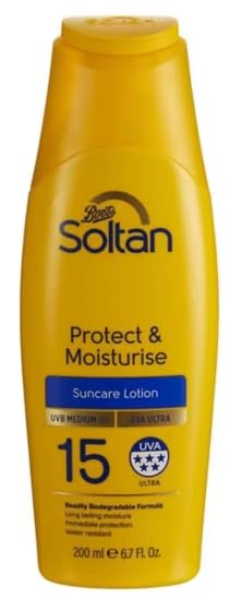 Soltan Protect & Moisturise Suncare Lotion SPF15,  200ml