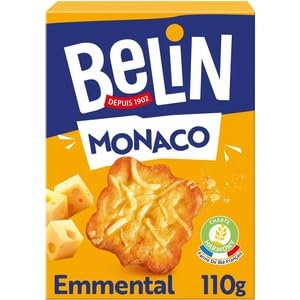 Belin Monaco Crackers with Emmental Cheese, 110g