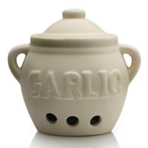 Kilo Rustic Ceramic Garlic Storage Pot