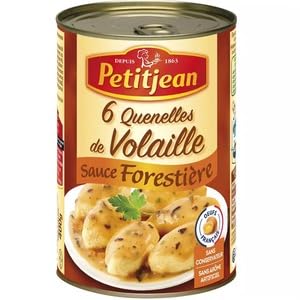 Petit Jean Poultry Quenelles with a Mushroom Sauce 400g