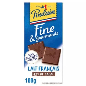 Poulain Light Gourmet Milk Chocolate 100g