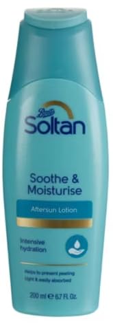 Soltan Soothe & Moisturise Aftersun Lotion, Intensive Hydration, Helps Prevent Peeling, 200ml