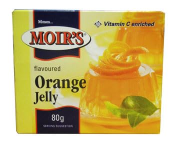 Moir's Orange Jelly, Vitamin C Enriched, Flavoured Dessert Jelly, 80g