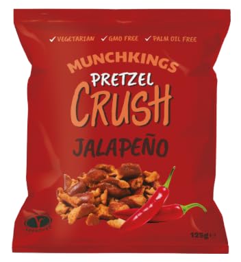 Munchkings Pretzel Crush Jalapeño, Vegetarian, GMO Free, Palm Oil Free - Pack of 3