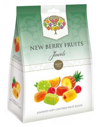 New Berry Fruits Jewels Assorted Soft Centred Fruit Jellies