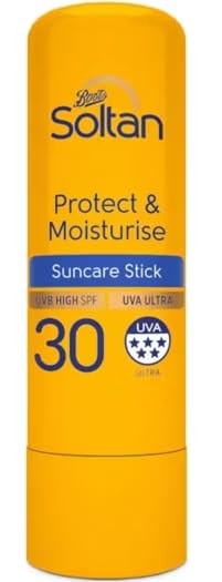 Soltan Protect & Moisturise Suncare Stick, SPF 30, UVA Ultra, UVB High Protection