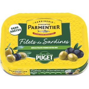 Parmentier Filets de Sardines Sans Aretes Huile d’Olive Puget 70g