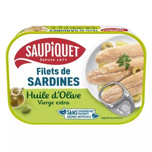 Saupiquet Filets de Sardine à l'Huile d'Olive 100g
