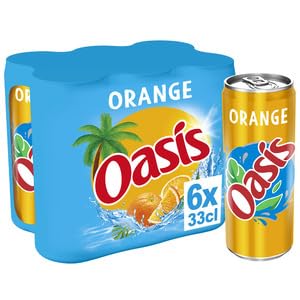 Oasis Cans Orange 6x33cl