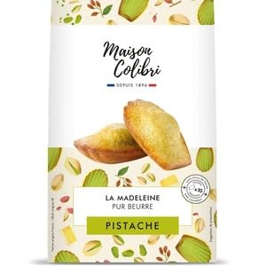 Maison Colibri La Madeleine Pur Beurre, Pistachio Flavour, French Butter Madeleines