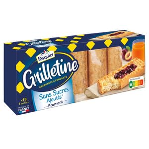 Pasquier Grilletine Froment Crispy Toasts, No Added Sugar