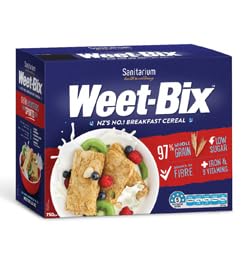 Sanitarium Weet-Bix Breakfast Cereal, Whole Grain, High Fibre, 750g