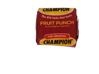 Champion Fruit Punch Flavoured Toffee, The Original, 10g