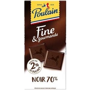 Poulain Ligne Gourmande Chocolat Noir 70% De Cacao 100g