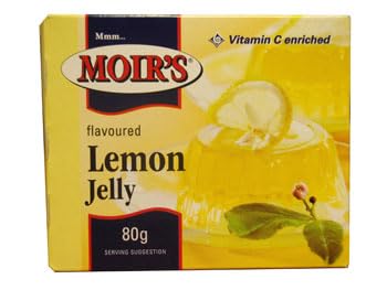 Moir's Lemon Jelly, Vitamin C Enriched, Flavoured Dessert Jelly, 80g