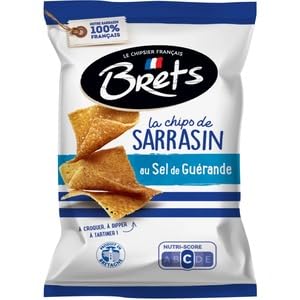 Brets Chips de Sarrasin au Sel de Guérande,Buckwheat Crisps