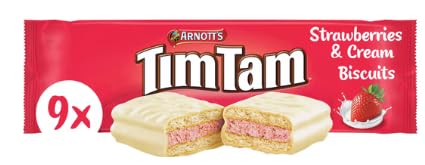 Arnott's Tim Tam Strawberries & Cream Biscuits