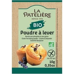 La Patelière BIO Poudre à Lever, Gluten Free Baking Powder, sans Phosphate, 10g