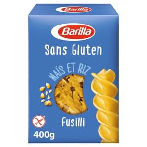 Barilla Sans Gluten Fusilli Pasta, Maïs et Riz, 400g