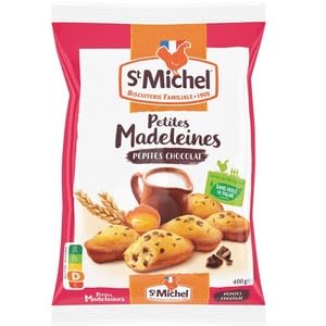 St Michel Petites Madeleines with Chocolate Chips, Biscuiterie Familiale, 400g