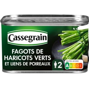 Cassegrain Fagot de Haricots Verts Lien de Poireau 220g