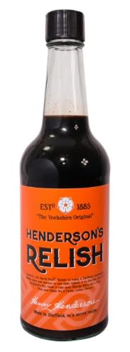 Henderson's Relish, The Yorkshire Original, Condiment Sauce, Est 1885, Made in Sheffield