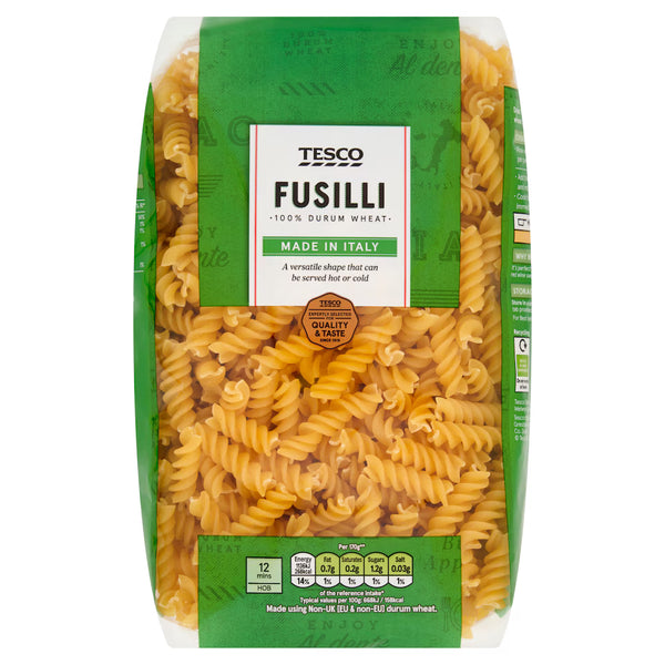 Tesco Fusilli Pasta Twists, 1Kg