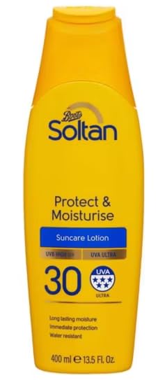 Soltan Protect & Moisturise Suncare Lotion, SPF 30, UVA Ultra, Water Resistant, 400ml