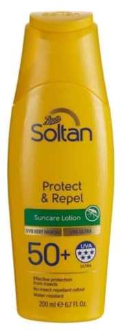 Soltan Protect & Repel Suncare Lotion, SPF 50+, UVA Ultra, Water Resistant, 200ml
