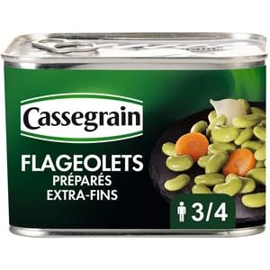 Cassegrain Flageolets Extra Fins Oignons et Carottes (4/4) (706 net) 800g