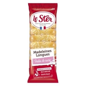 Le Ster Madeleines Longues with Sugar Pearls, French Ingredients