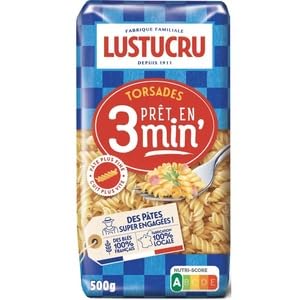 Lustucru Torsades Pasta, 500g, Ready in 3 Minutes