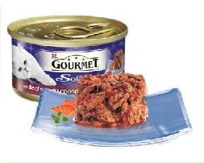 Gourmet Solitaire Can With Beef In Tomato Sauce 85g