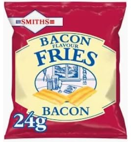 Smiths Bacon Flavour Fries, Crispy Snack, Bacon Flavour, Pack of 6