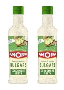 AMORA Sauce Crudités Bulgare, Concombre Aneth, Pack of 2